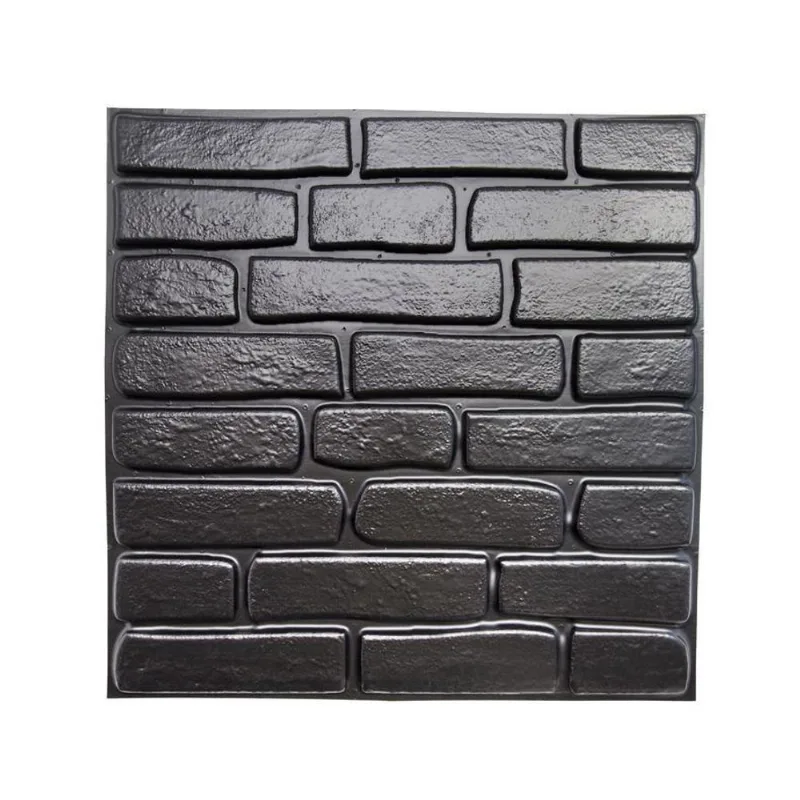 Kit 30 Placas Revestimento Parede Pvc Relevo Tijolinho Preto