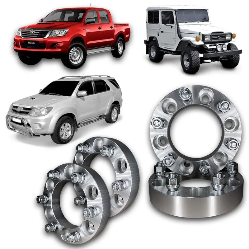 Hilux Sw4 /05 Bandeirante Jg 4 Espaçador Alargador Roda 50mm