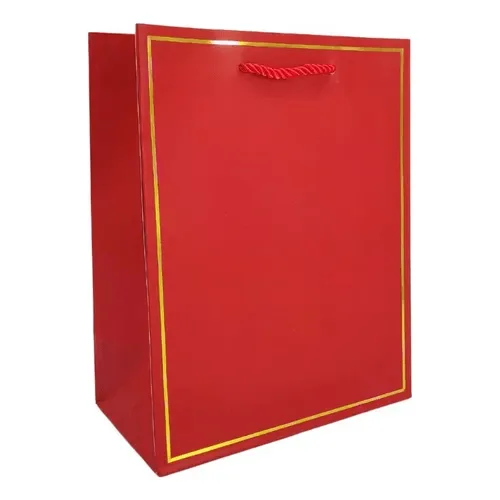 Sacola Presente Luxo Vermelho Pequena - LC - Presentes