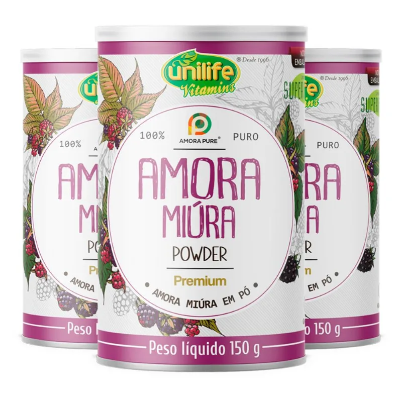 Kit 3 Amora Miura em Pó 150g Unilife