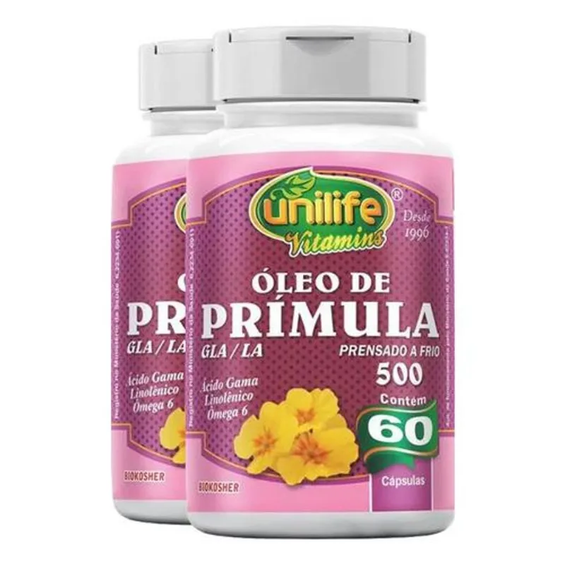 Kit 2 Óleo de Prímula 60 cápsulas Unilife