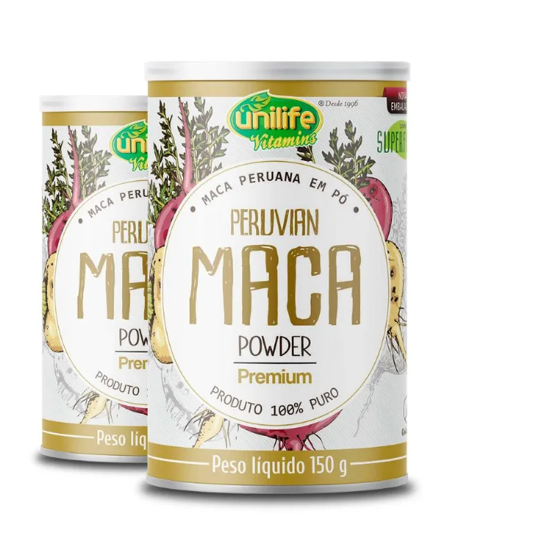 Kit 2 Maca Peruana em pó Premium Unilife 150g