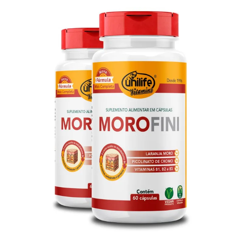 Kit 2 Morofini Laranja Moro Unilife 60 Cápsulas