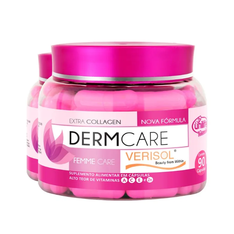 Kit 2 Derm Care Verisol Unilife 90 Cápsulas