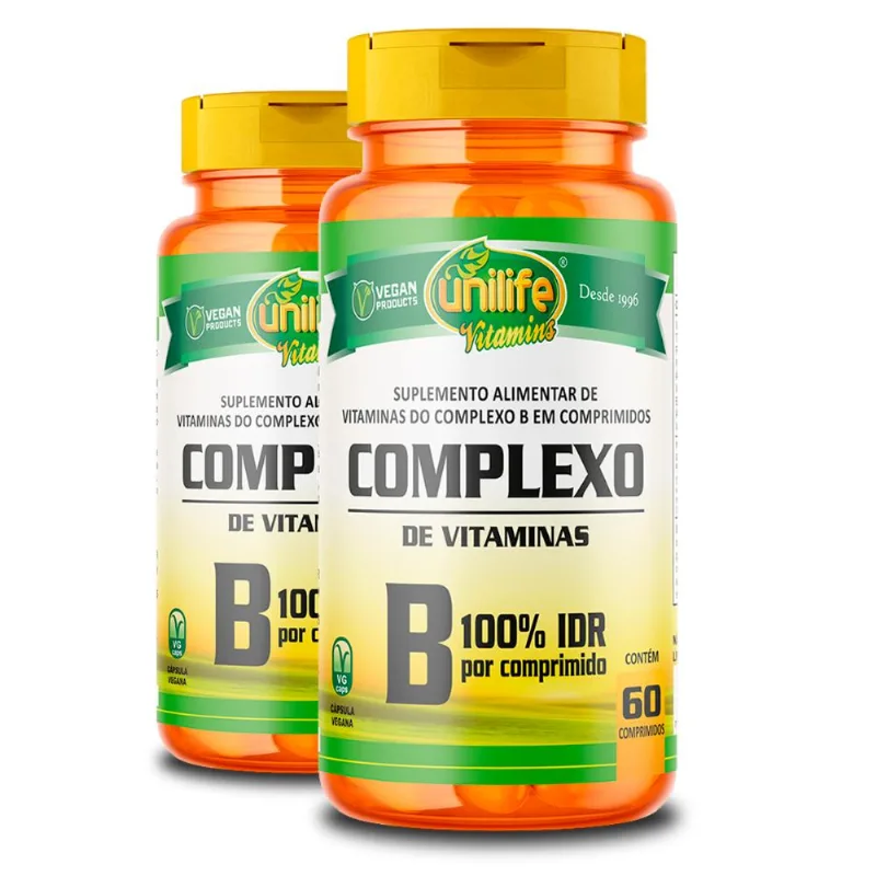 Kit 2 Complexo B 60 Cápsulas Unilife