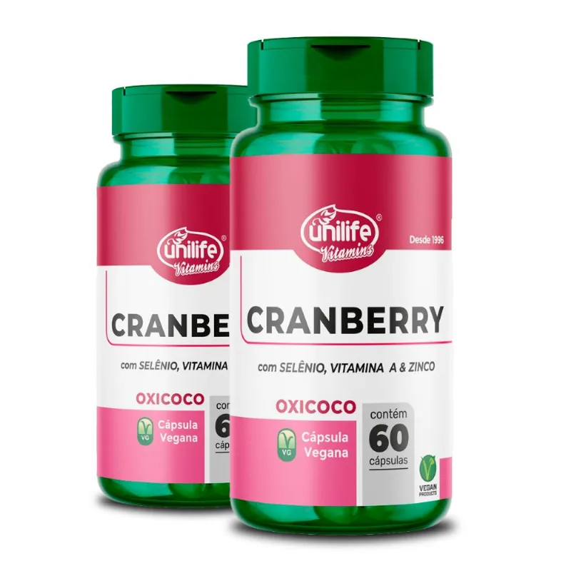 Kit 2 Cranberry Unilife 60 Cápsulas