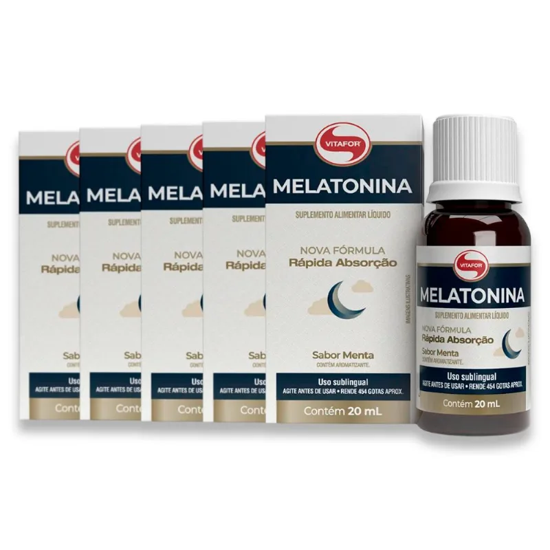 Kit 5 Melatonina Vitafor 20ml