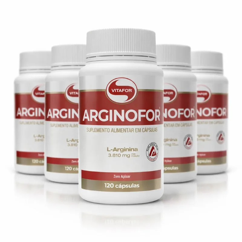 Kit 5 Arginofor Vitafor 120 Cápsulas