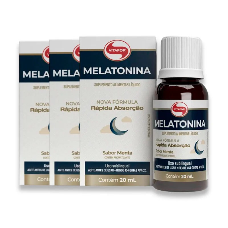 Kit 3 Melatonina Vitafor 20ml