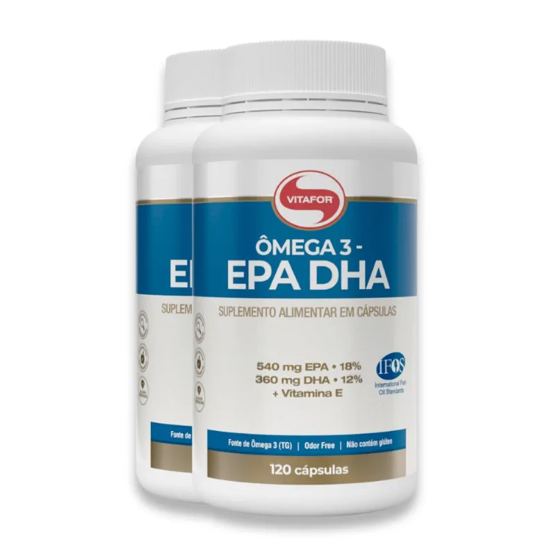 Kit 2 Ômega 3 EPA DHA Vitafor 120 Cápsulas