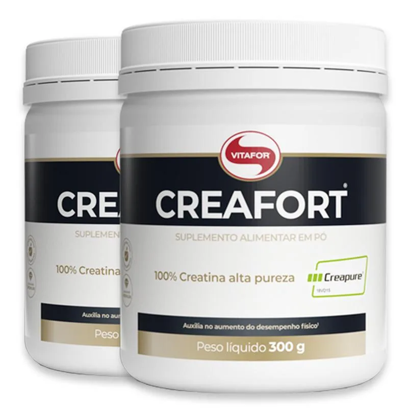 Kit 2 Creatina Creafort Vitafor Pote 300g - Vitafor - Creatina