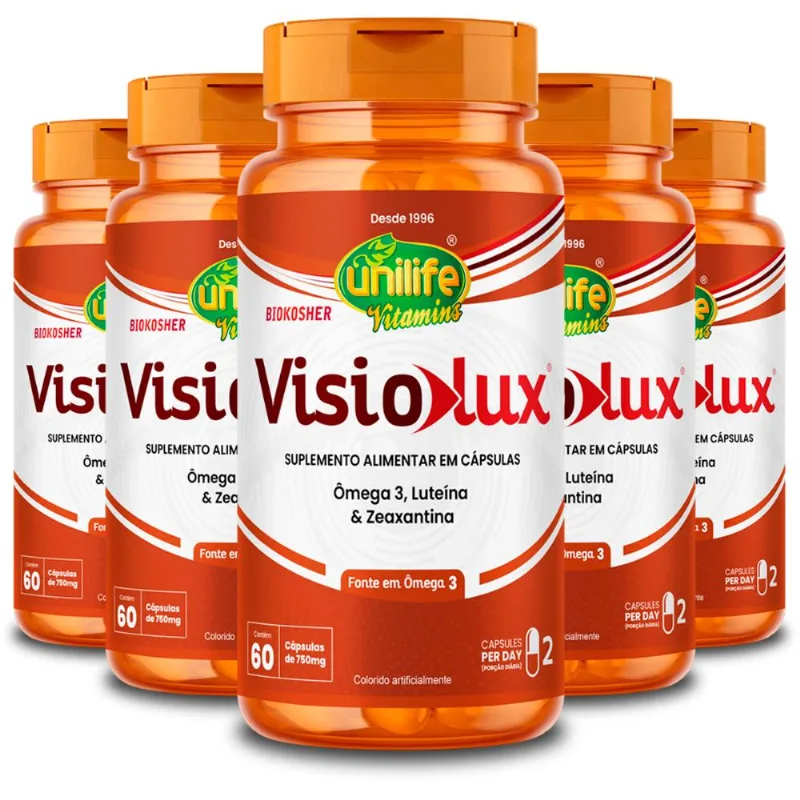 Kit 5 Visiolux Unilife 60 Cápsulas 750mg