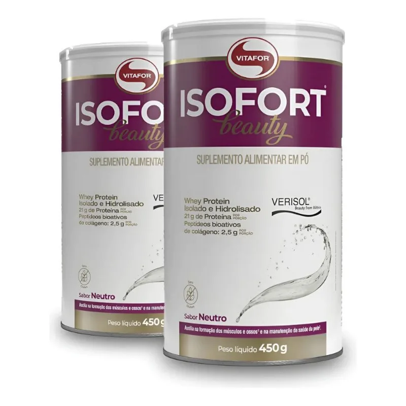Kit 2 Isofort Beauty Vitafor Neutro 450g