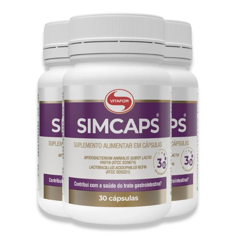 Kit 3 Simcaps Vitafor 30 Cápsulas