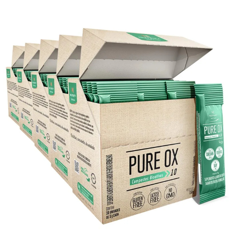 Kit 5 Pure Ox Nutrify 30 Sachês