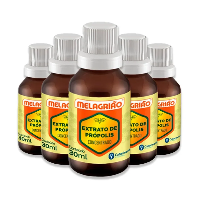 Kit 5 Melagrião Extrato de Própolis 30ml Catarinense
