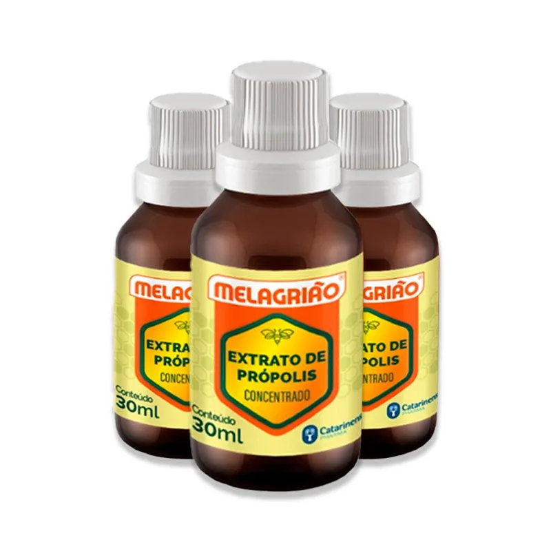 Kit 3 Melagrião Extrato de Própolis 30ml Catarinense