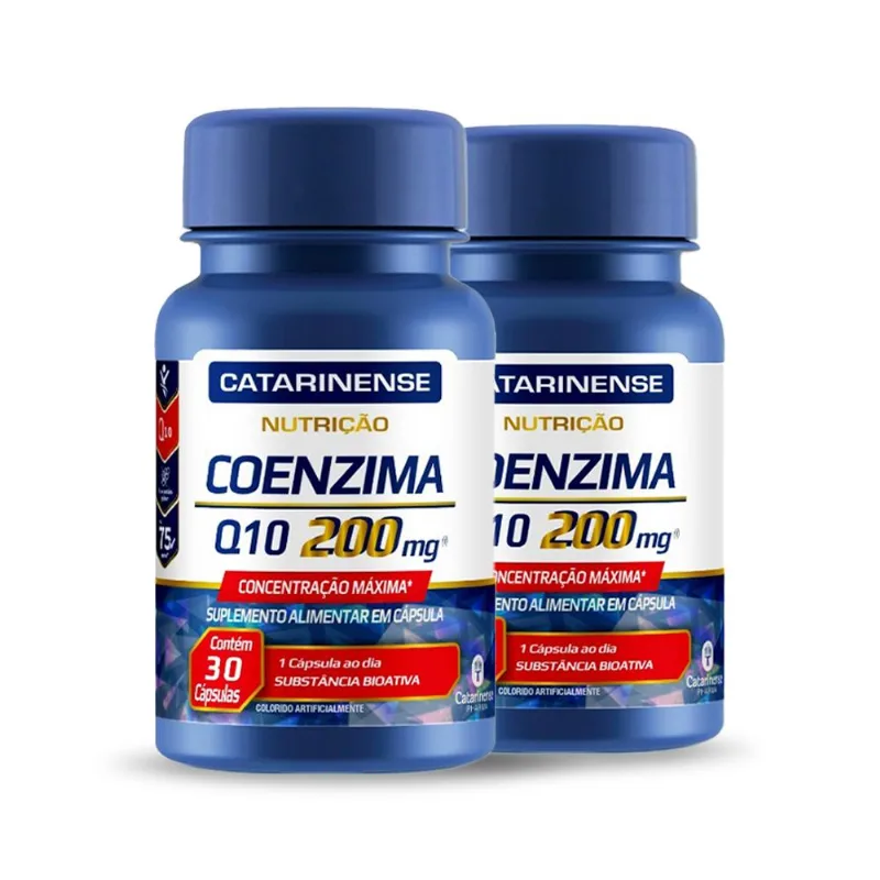 Kit 2 Coenzima Q10 200mg Catarinense 30 cápsulas