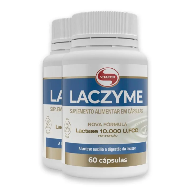 Kit 2 Laczyme Vitafor 60 Cápsulas