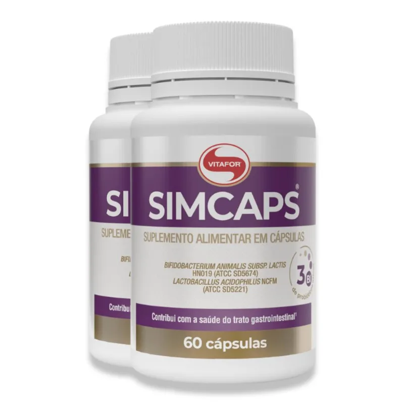 Kit 2 Simcaps Vitafor 60 Cápsulas
