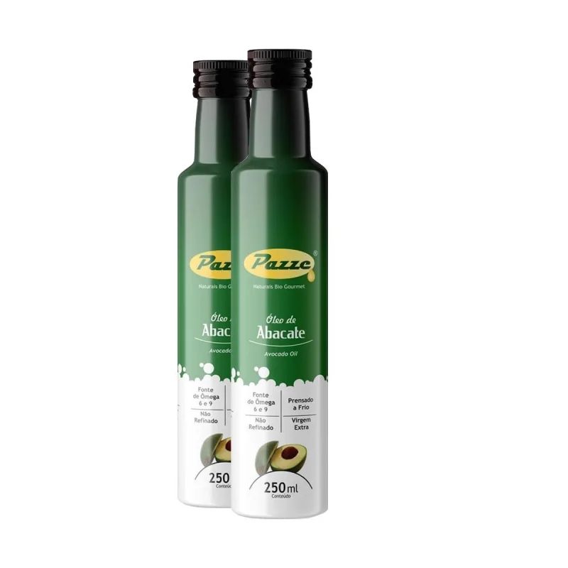 Kit 2 Óleo De Abacate Extra Virgem Pazze 250ml - Não Informado - Mercearia