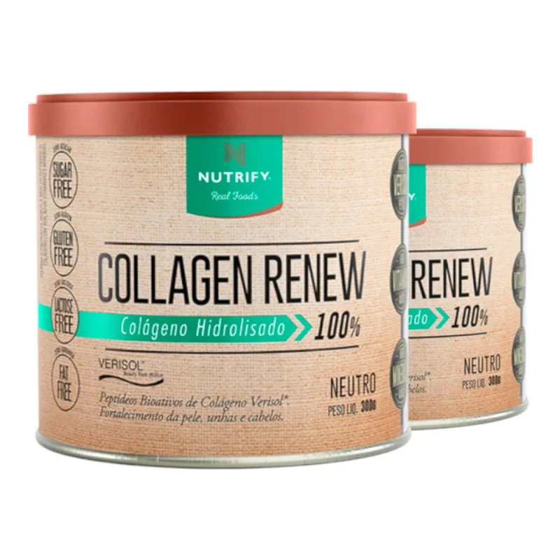 Kit 2 Collagen Renew Nutrify Neutro 300g - NUTRIFY - Colágeno