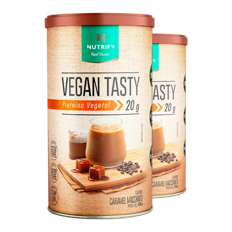 Kit 2 Vegan Tasty Caramel Macchiato Nutrify 420g