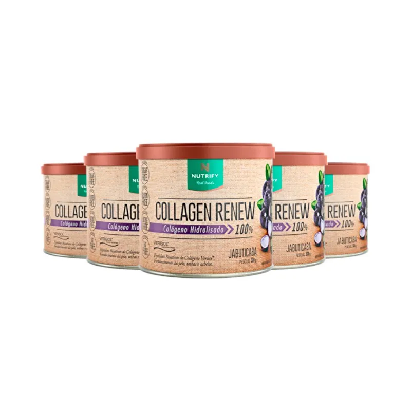 Kit 5 Collagen Renew Nutrify Jabuticaba 300g