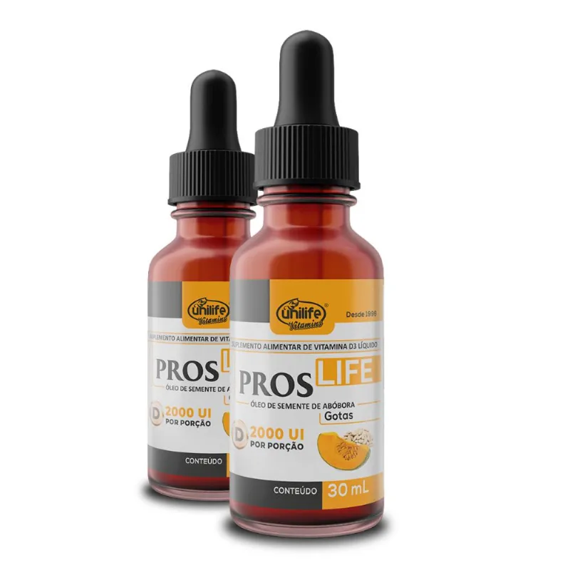 Kit 2 Proslife Óleo Semente Abóbora Unilife 30ml