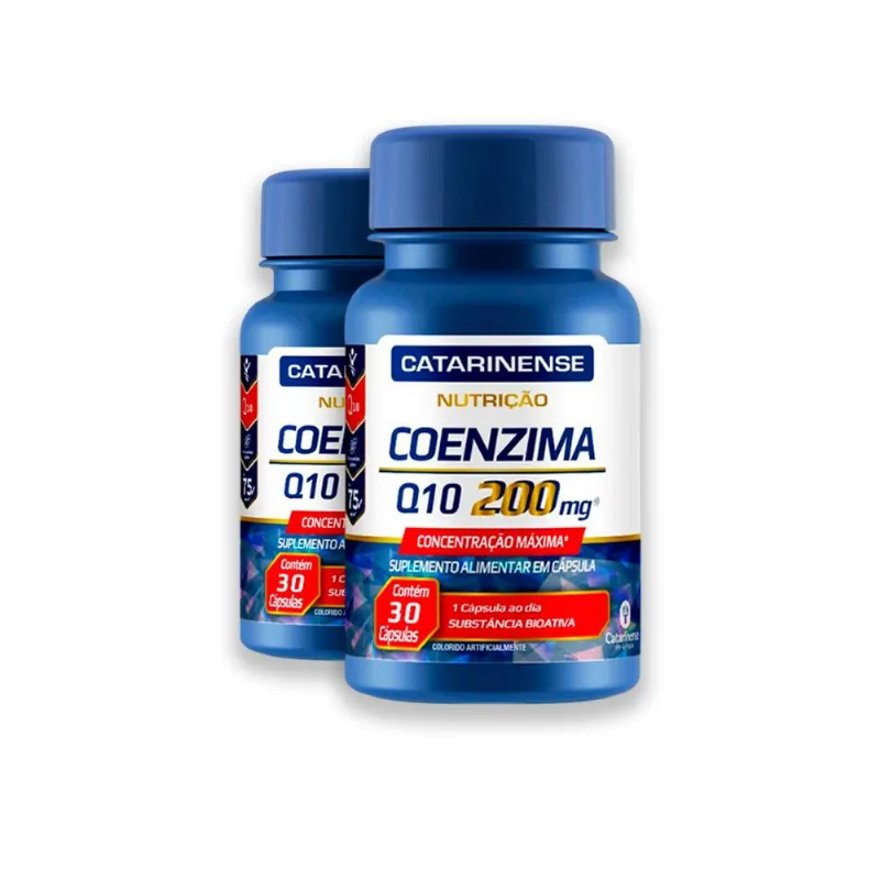 Kit 2 Coenzima Q10 200mg 30 Cápsulas Catarinense