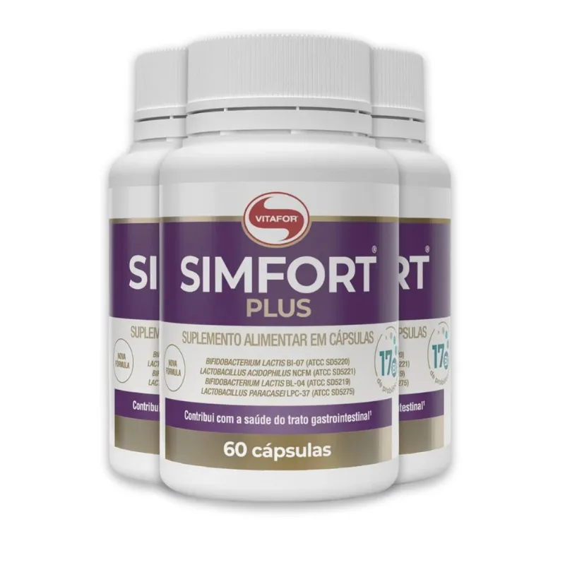 Kit 3 | Simfort Plus 60 Cápsulas Vitafor