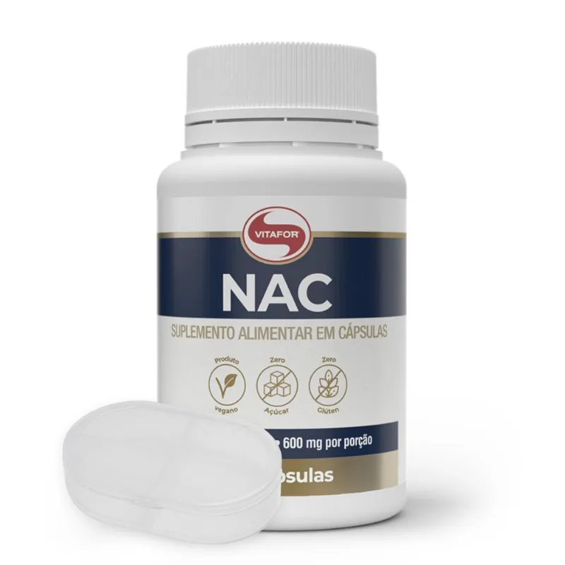 NAC N-Acetil L-Cisteína Vitafor 600mg 60 Cápsulas
