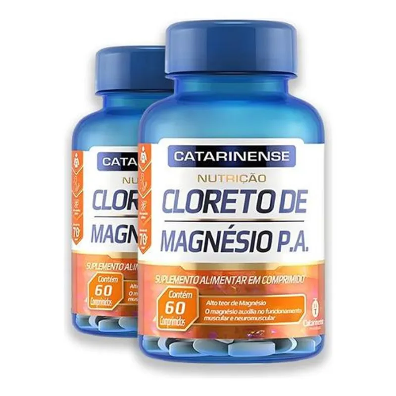 Kit 2 Cloreto de Magnésio P.A. 60 Comprimidos Catarinense