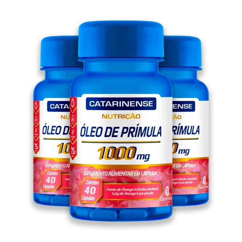 Kit 3 Óleo de Prímula Catarinense 40 Cápsulas