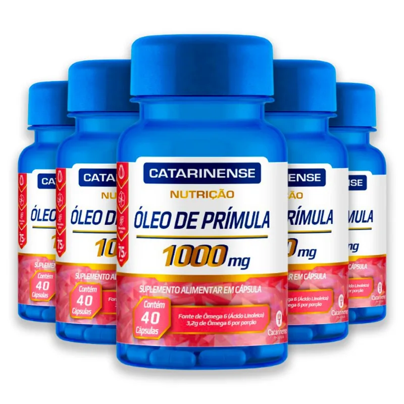 Kit 5 Óleo de Prímula Catarinense 40 Cápsulas