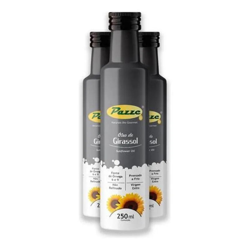 Kit 3 Óleo de Girassol 250ml Pazze