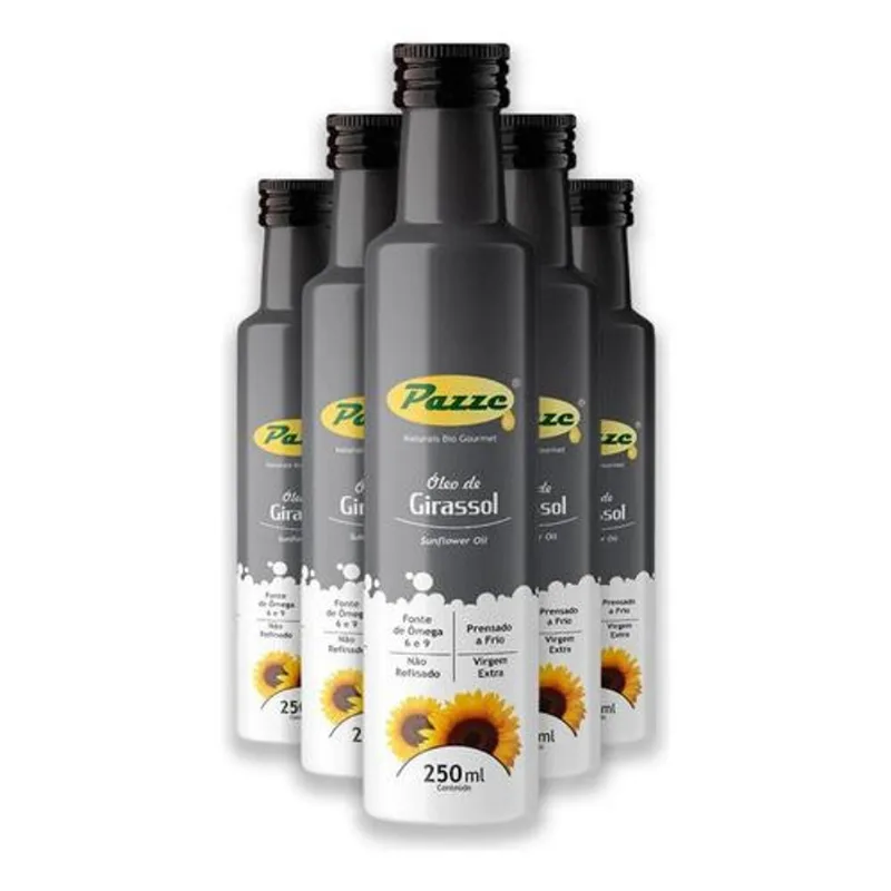 Kit 5 Óleo de Girassol 250ml Pazze