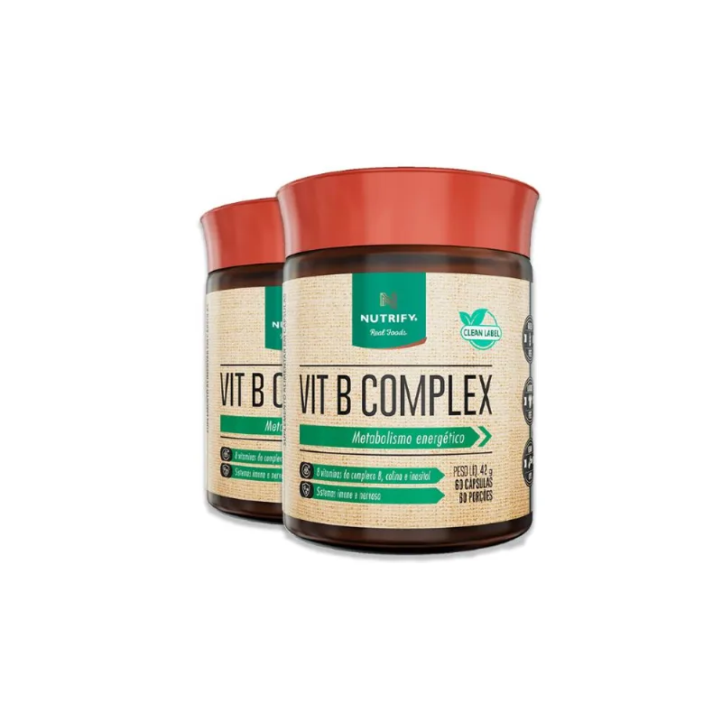 Kit 2 Vitamina B Complex Nutrify 60 Cápsulas