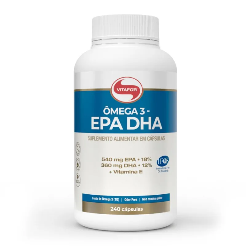 EPA DHA Ômega 3 Vitafor 240 Cápsulas