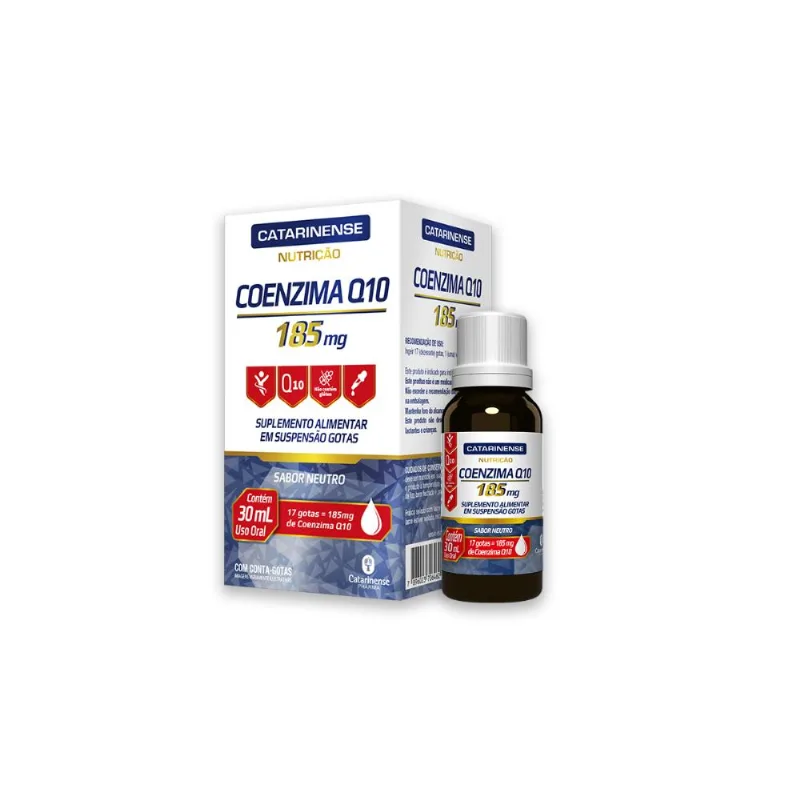Kit 3 Coenzima Q10 185mg Catarinense 30ml
