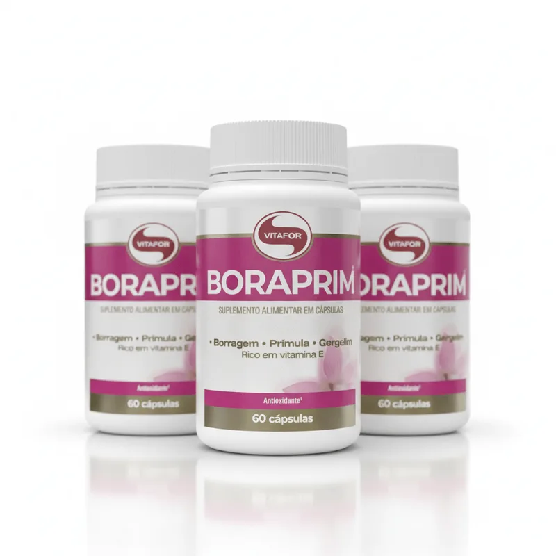 KIT 3 Boraprim 60 Cápsulas Vitafor