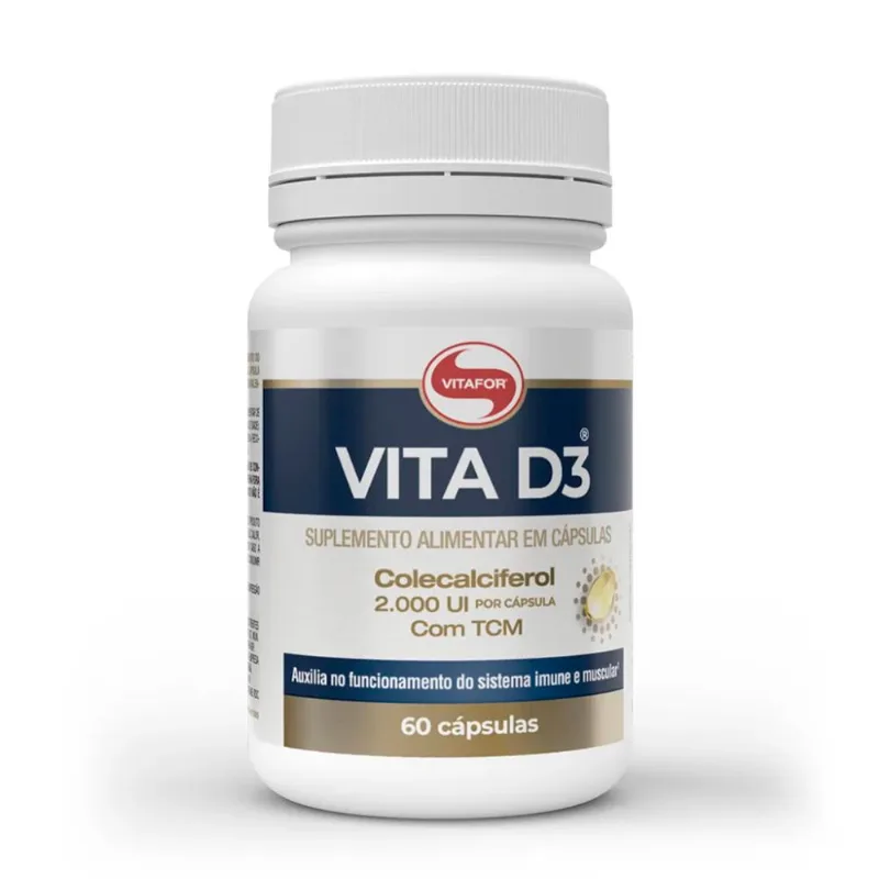 VITA D3 Vitafor Colecalciferol 2.000ui com TCM 60Caps