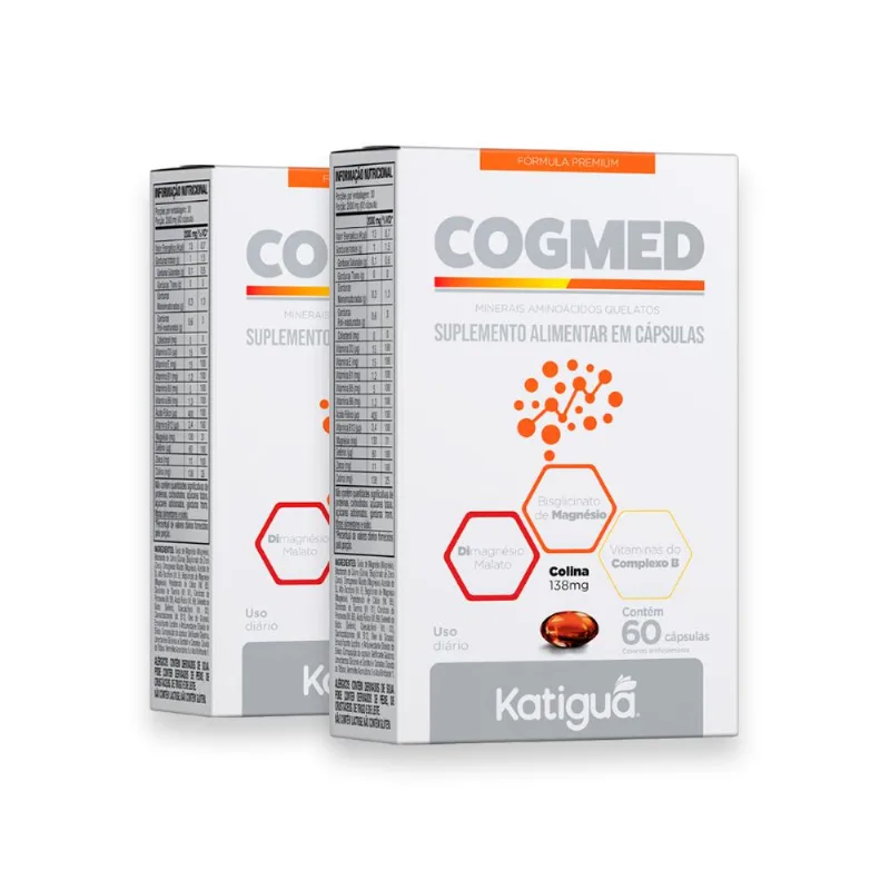 Kit 2 Cogmed Katiguá 138mg 60 Cápsulas