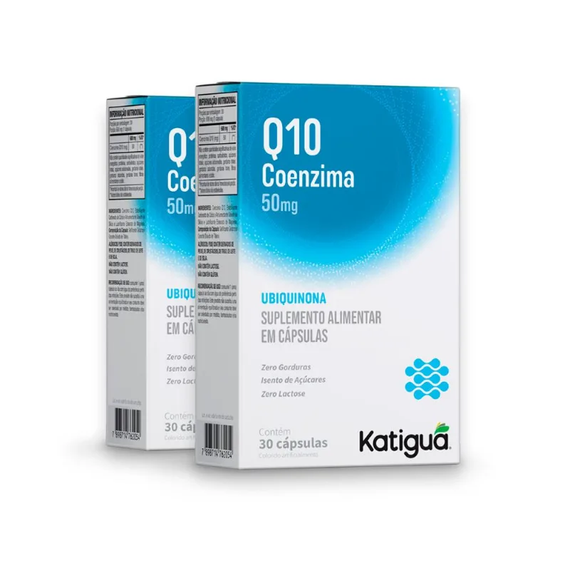Kit 2 Coenzima Q10 Katiguá 50mg 30 Cápsulas