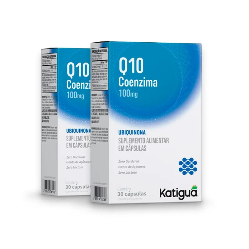 Kit 2 Coenzima Q10 Katiguá 100mg 30 Cápsulas