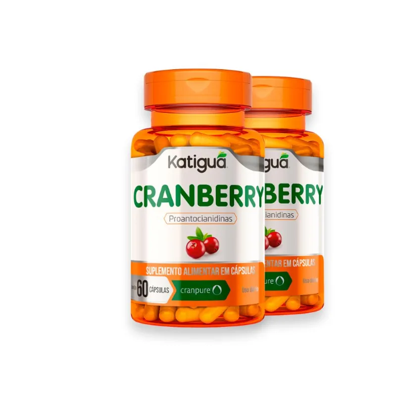 Kit 2 Cranberry Katiguá 60 Cápsulas