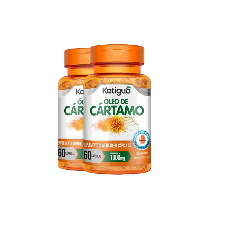 Kit 2 Óleo de Cártamo Katiguá 1000mg 60 Cápsulas