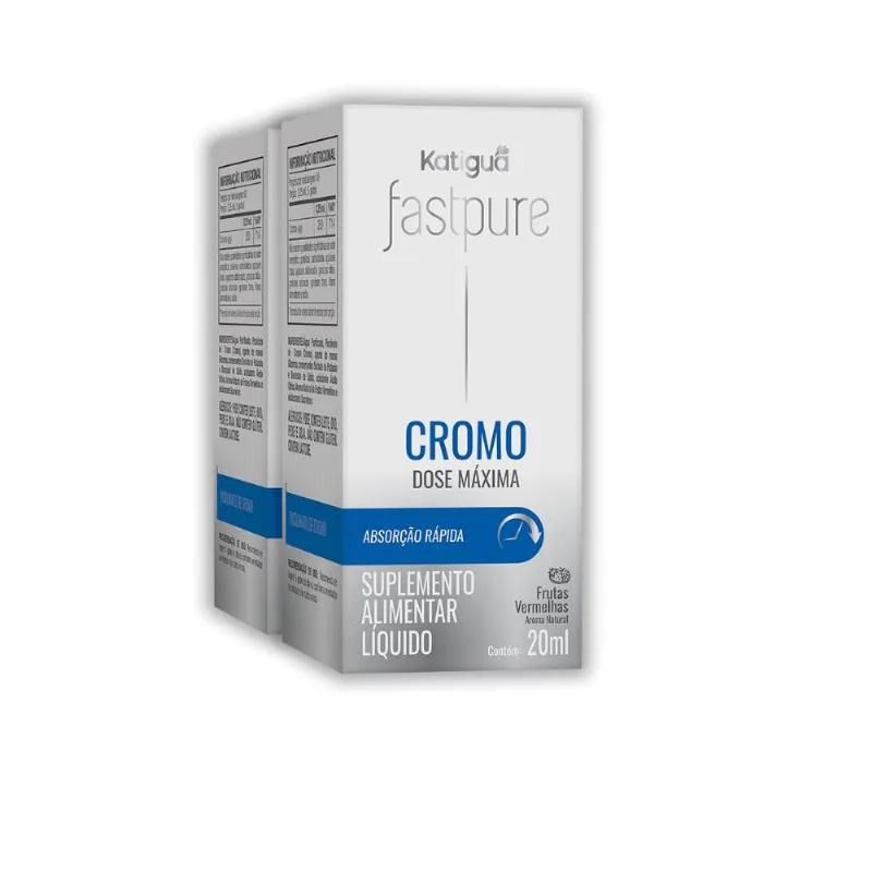 Kit 2 Fast Pure Cromo Dose Máxima Katiguá 20ml