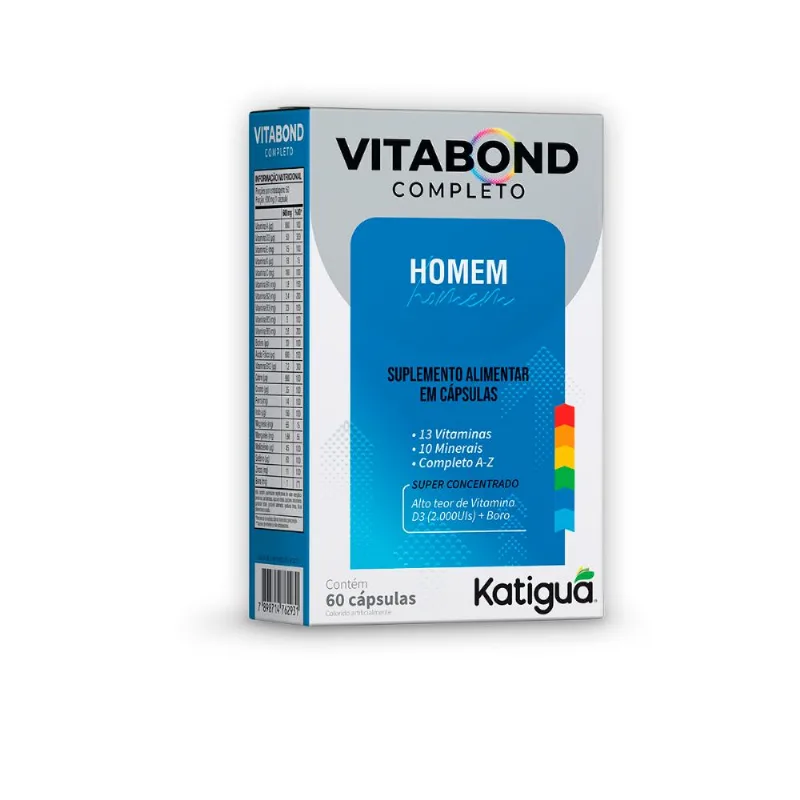 Kit 2 Vitabond Completo Homem Katiguá 60 Cápsulas