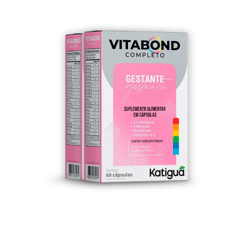 Kit 2 Vitabond Completo Gestante Katiguá 60 Cápsulas